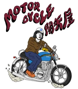 モーターサイクル闇矢屋 Ｔシャツイラスト
