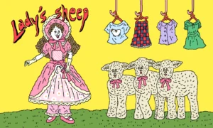 Lady's sheep 名刺イラスト