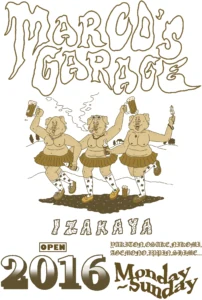 マルコのガレージ Ｔシャツイラスト